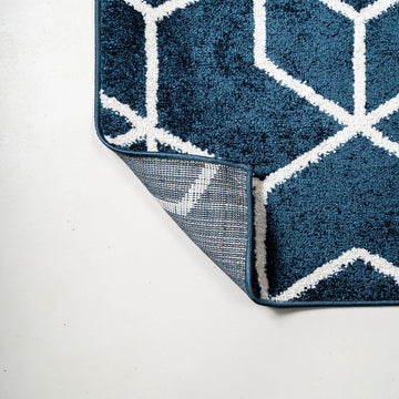 Tumbling Blocks Modern Geometric Area Rug 2